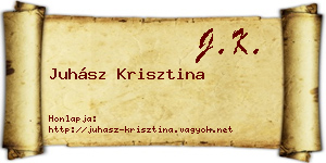 Juhász Krisztina névjegykártya