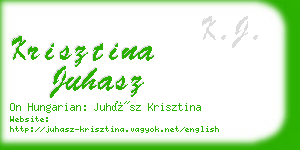 krisztina juhasz business card